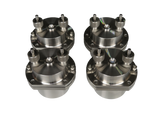 A set of 4 Stainless Steel Vacuum Jackets - For Vacuum and Inert Gas Grinding