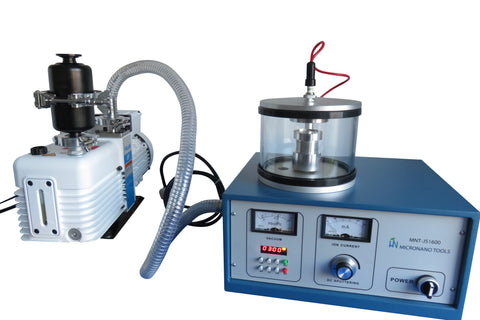Plasma Sputter Coater MNT-JS1600 with Vacuum Pump, Incl. Gold Target, Free shipping and two years Warranty