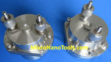 A set of 4 Stainless Steel Vacuum Jackets - For Vacuum and Inert Gas Grinding