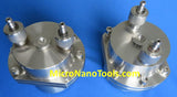 A set of 4 Stainless Steel Vacuum Jackets - For Vacuum and Inert Gas Grinding