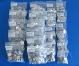 CR2032 SS 304 Coin Cell Case set, incl. top cover, bottom container, spacer, and spring  - 100sets/pack