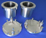 A Set of 4 Tungsten Carbide Grinding Jars and Balls combo